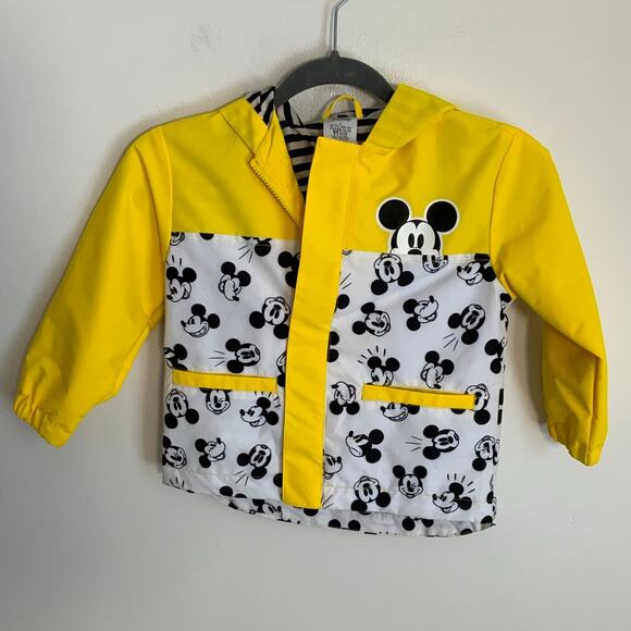 Disney Mickey Mouse Packable Rain Jacket‎ size 4 - Picture 1 of 4